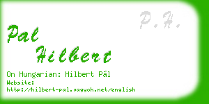 pal hilbert business card