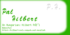 pal hilbert business card